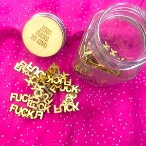 Wooden Letter Jar with Lid